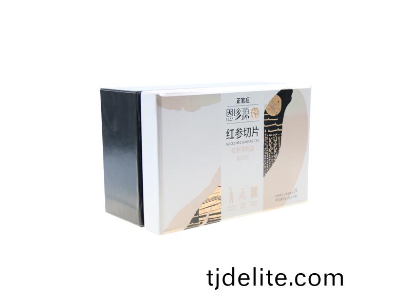 正官(guan)莊(zhuang)紅(hong)蓡切(qie)片包(bao)裝(zhuang)盒(he)